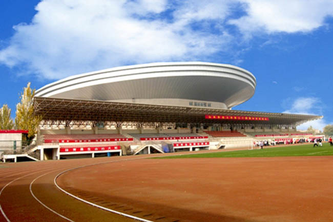 叶城体育场看台网架工程